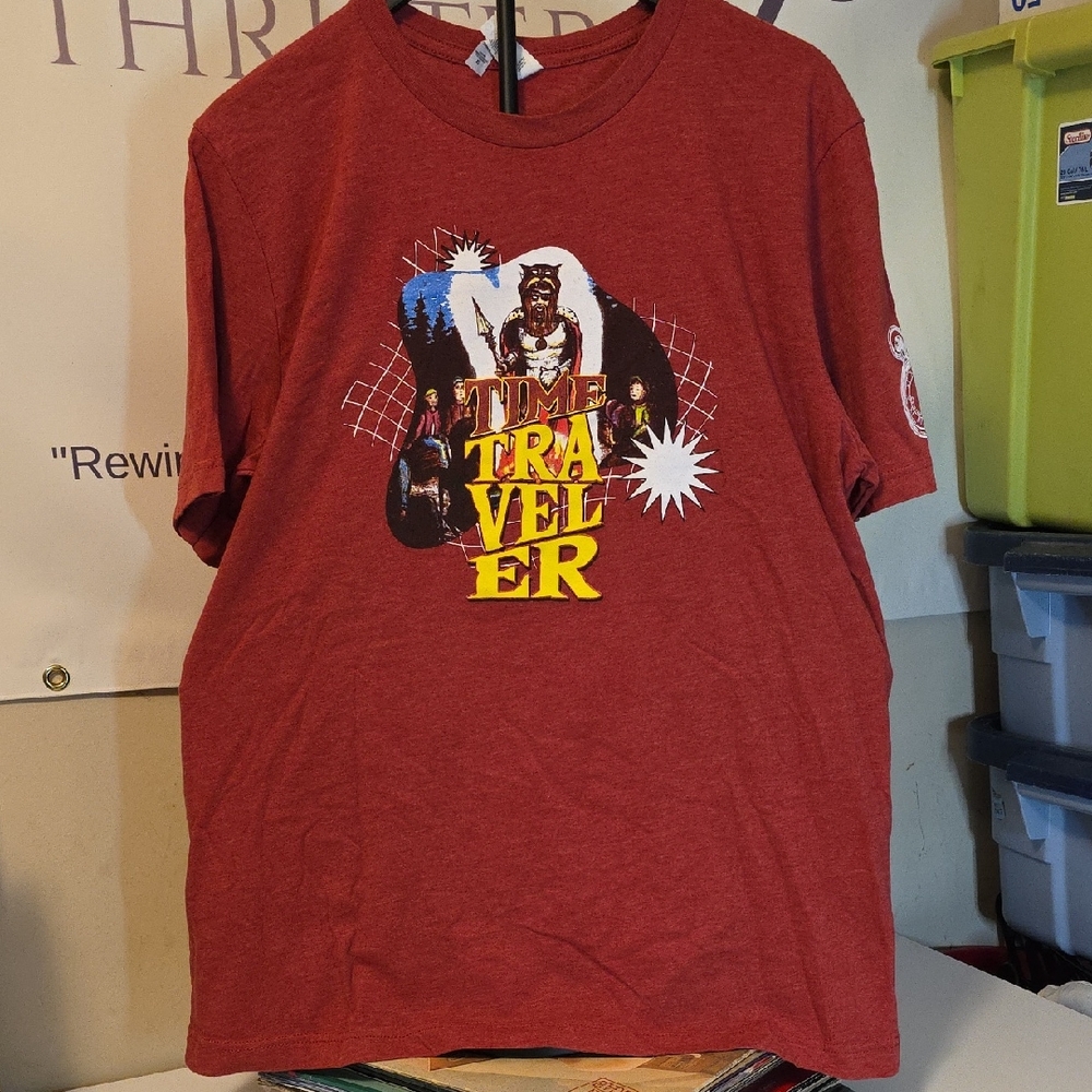 Bella Canvas Red Time Traveler Graphic Tee